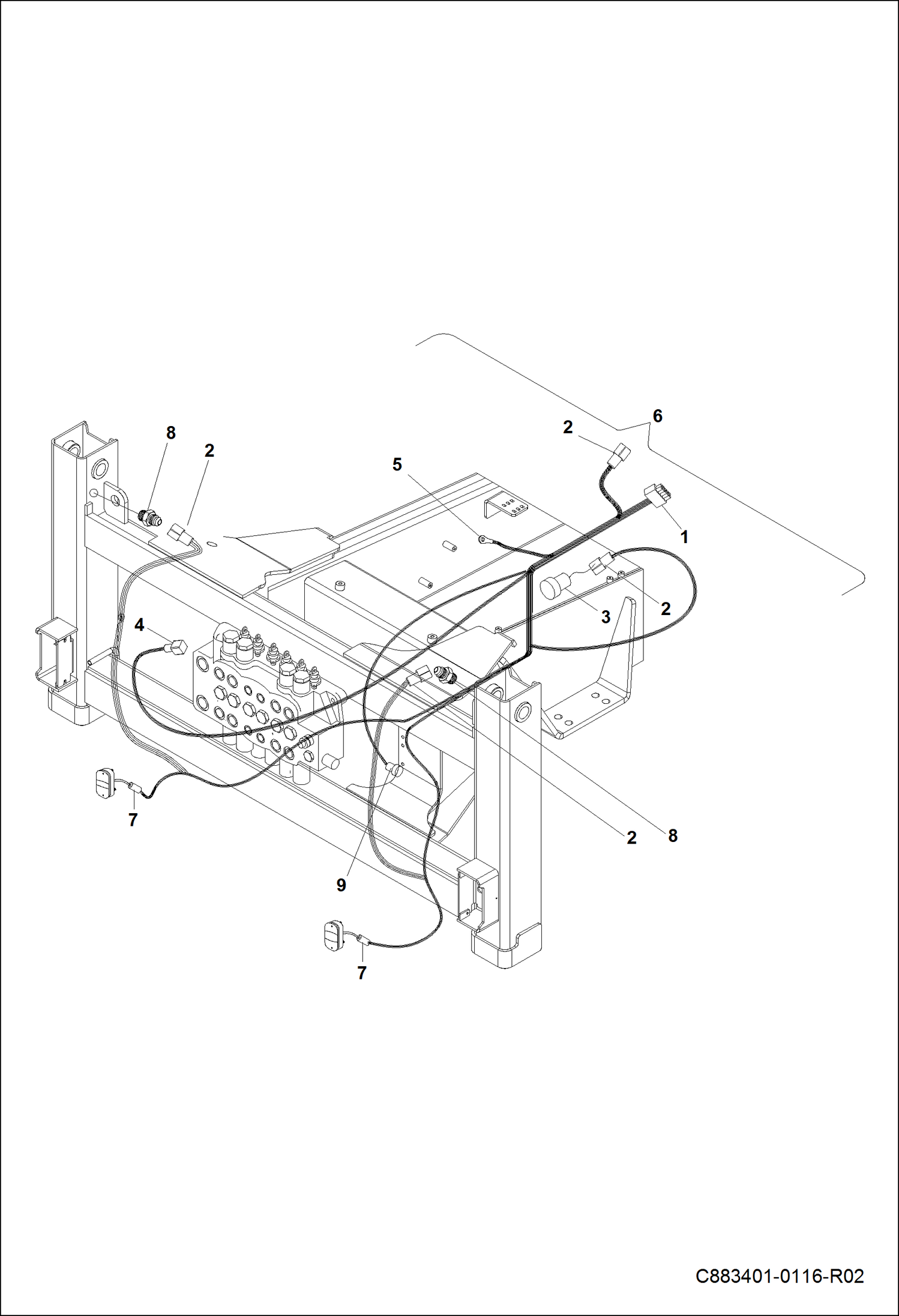 ШТУЦЕР ОБРАТНОЙ ЛОПАТЫ В СБОРЕ