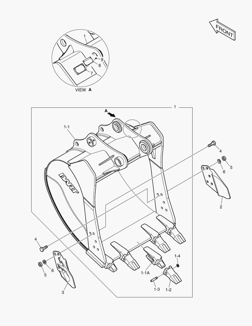 6800 BUCKET ASS`Y - 1.07mВі(48`) - HEAVY DUTY [5001~20042]