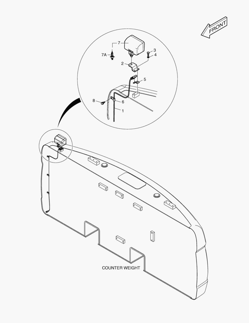 РАБОЧАЯ ФАРА - ЗАДНИЙ