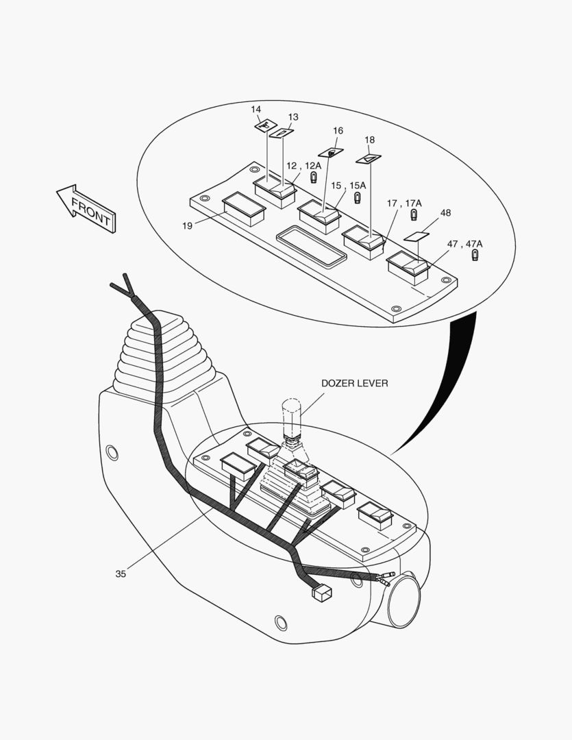 ЭЛЕКТРИЧЕСКИЕ ЗАПЧАСТИ(2)-ПУЛЬТ УПРАВЛЕНИЯ(ЛЕВОСТОРОННИЙ)