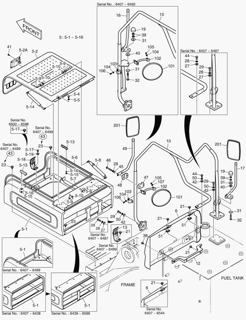 1601 BATTERY COVER [6407~6601]