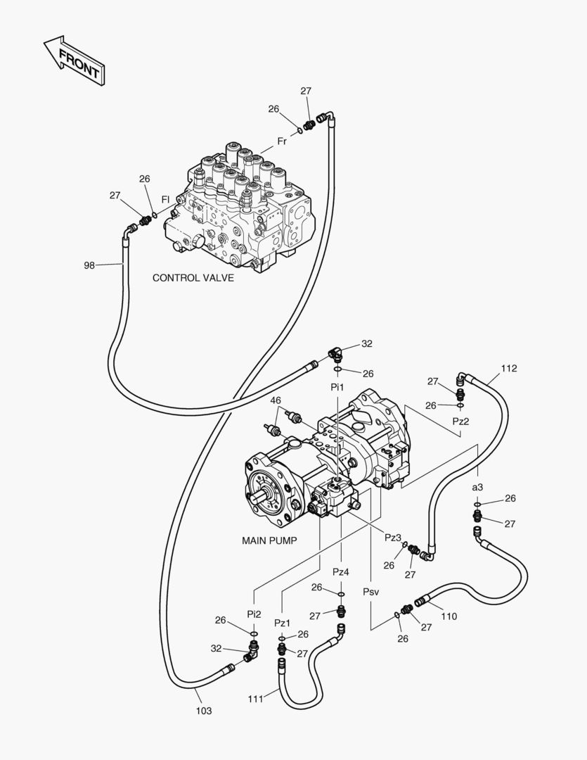 ТРУБОПРОВОД СЕРВОУПРАВЛЕНИЯ(9)