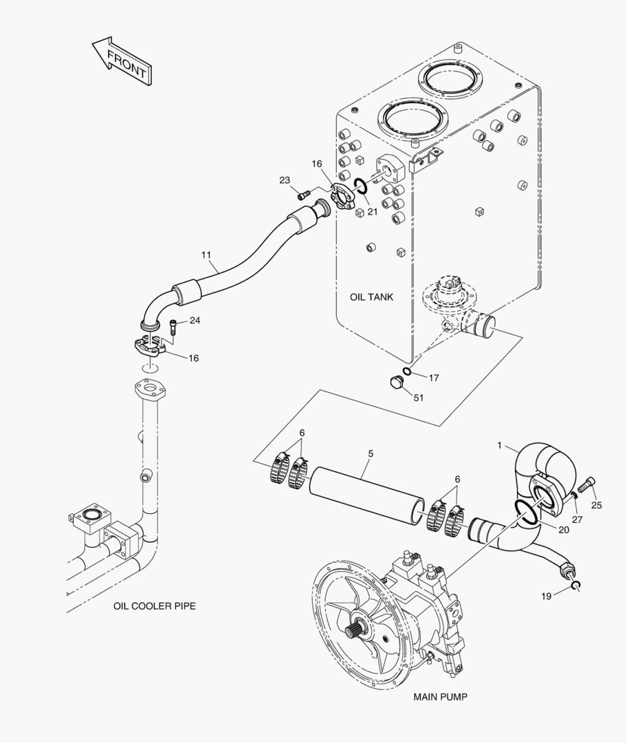 ТУБОПРОВОД МАСЛЯНОГО РАДИАТОРА(1)