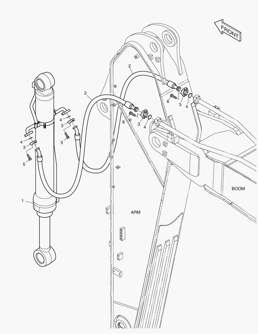 ГИДРОСИСТЕМА РУКОЯТИ - РУКОЯТЬ 2.6 м