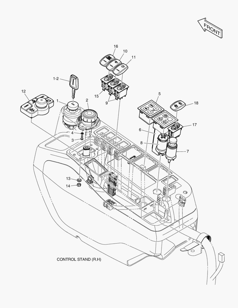 ЭЛЕКТРИЧЕСКИЕ ЗАПЧАСТИ - ПУЛЬТ УПРАВЛЕНИЯ