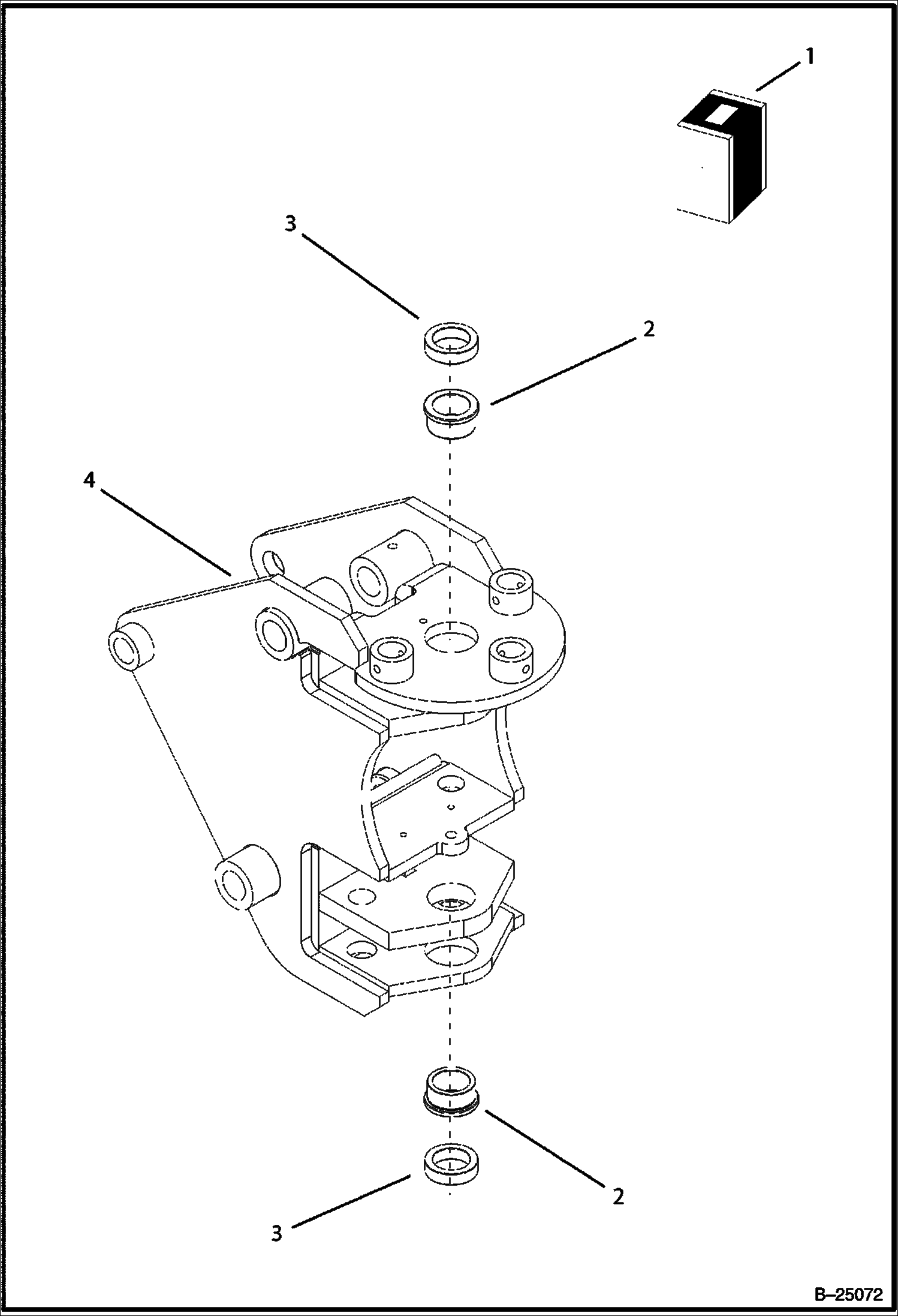 ПОВОРОТ, ВТУЛКА (УСТАНОВЛЕННАЯ ПО ЦЕНТРУ ОБРАТНАЯ ЛОПАТА)
