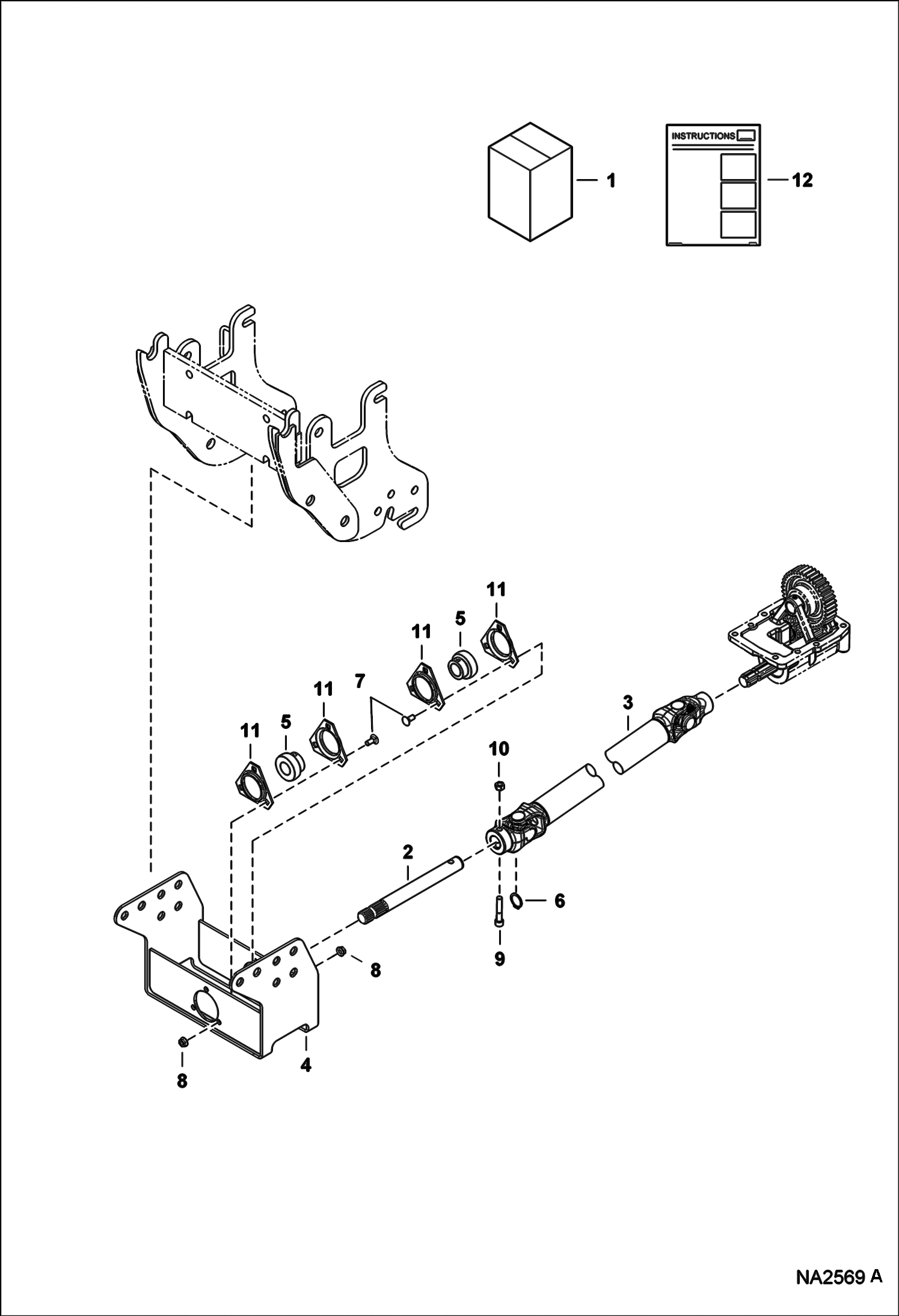 ЩЕТКА УГЛОВАЯ ПОВОРОТНАЯ (КОМПЛЕКТ ПЕРЕДНИХ МЕХАНИЗМОВ ОТБОРА МОЩНОСТИ) (54-- AT34) (70-- AT33)
