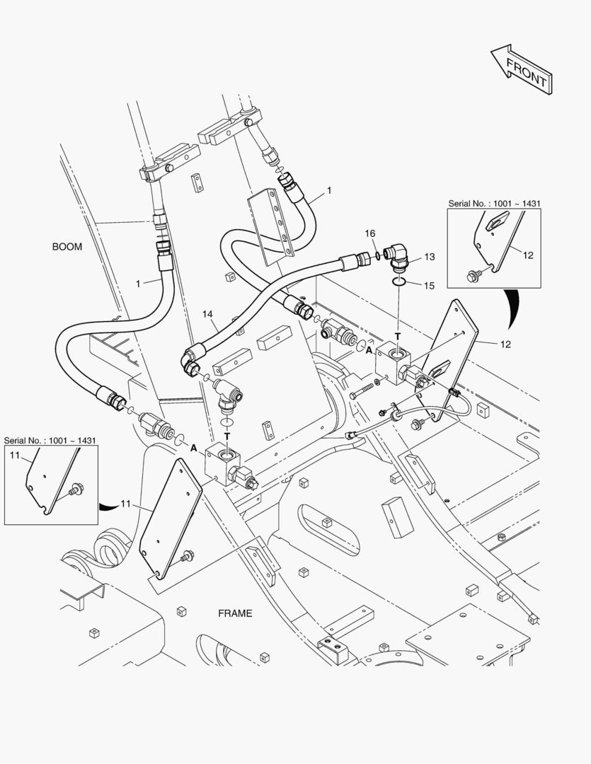 2 ТРУБОПРОВОДА - СТРЕЛА С ИЗМЕНЯЕМОЙ ГЕОМЕТРИЕЙ