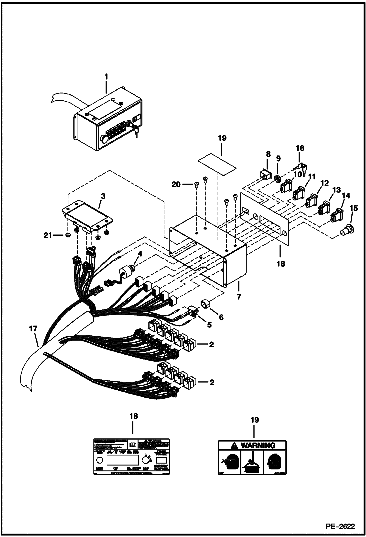 КОНСОЛЬ УПРАВЛЕНИЯ БЕТОНОНАСОС - СЕРИЙНЫЙ НОМЕР PREFIX 2354