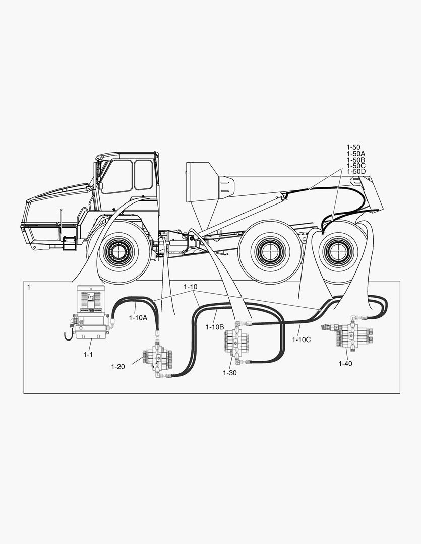 G490-22 CENTRAL LUBRICATION, MAIN LINE [ 8X0646 ~ ]