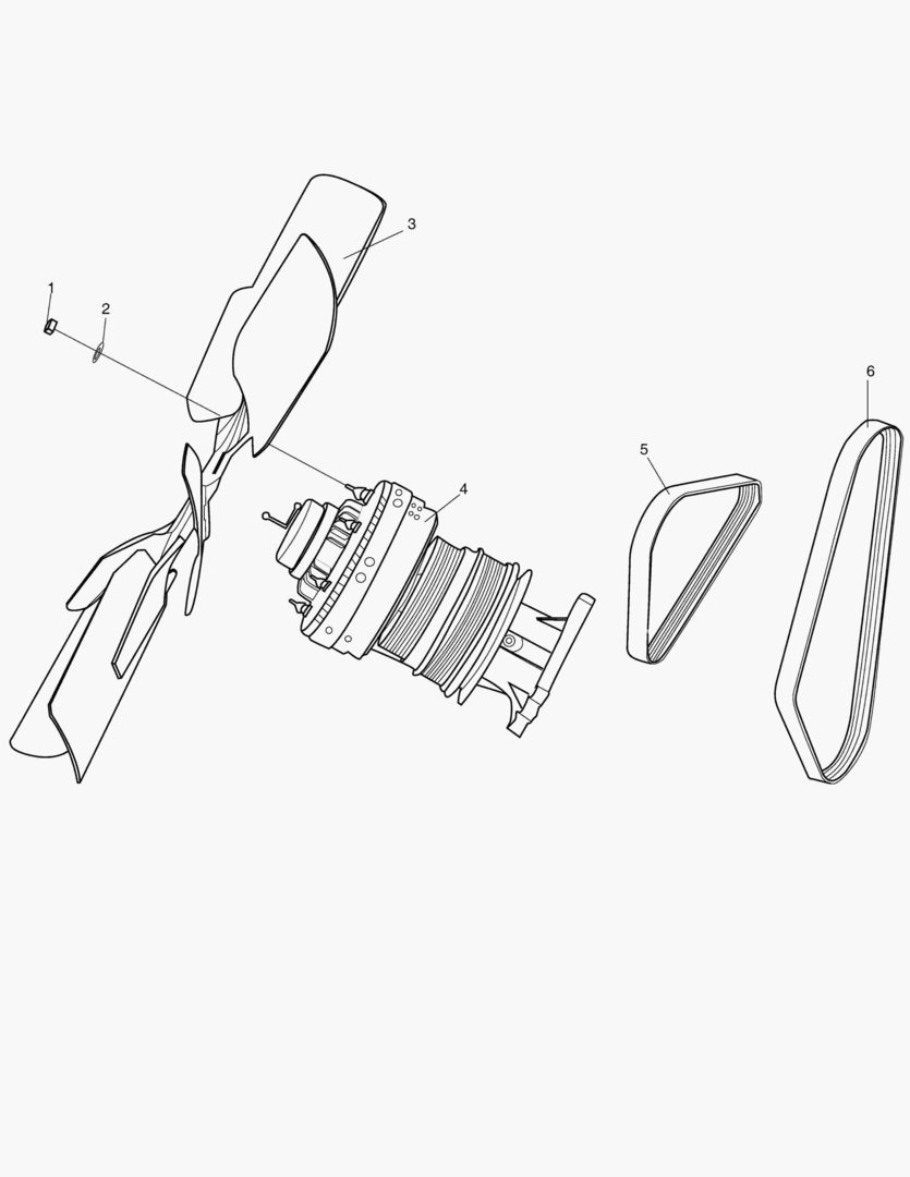 350 FAN AND BELT(STAGE1) [10001~10027]