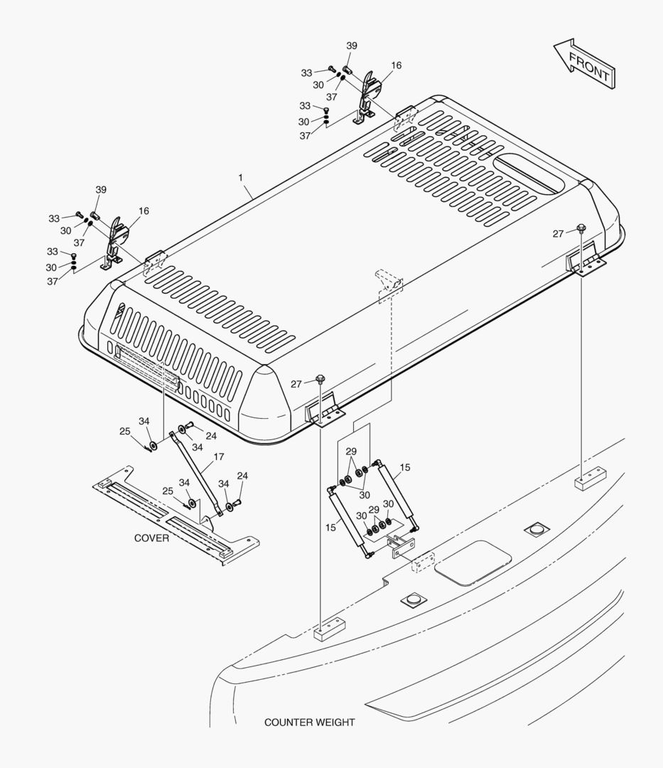 КРЫШКА ДВИГАТЕЛЯ