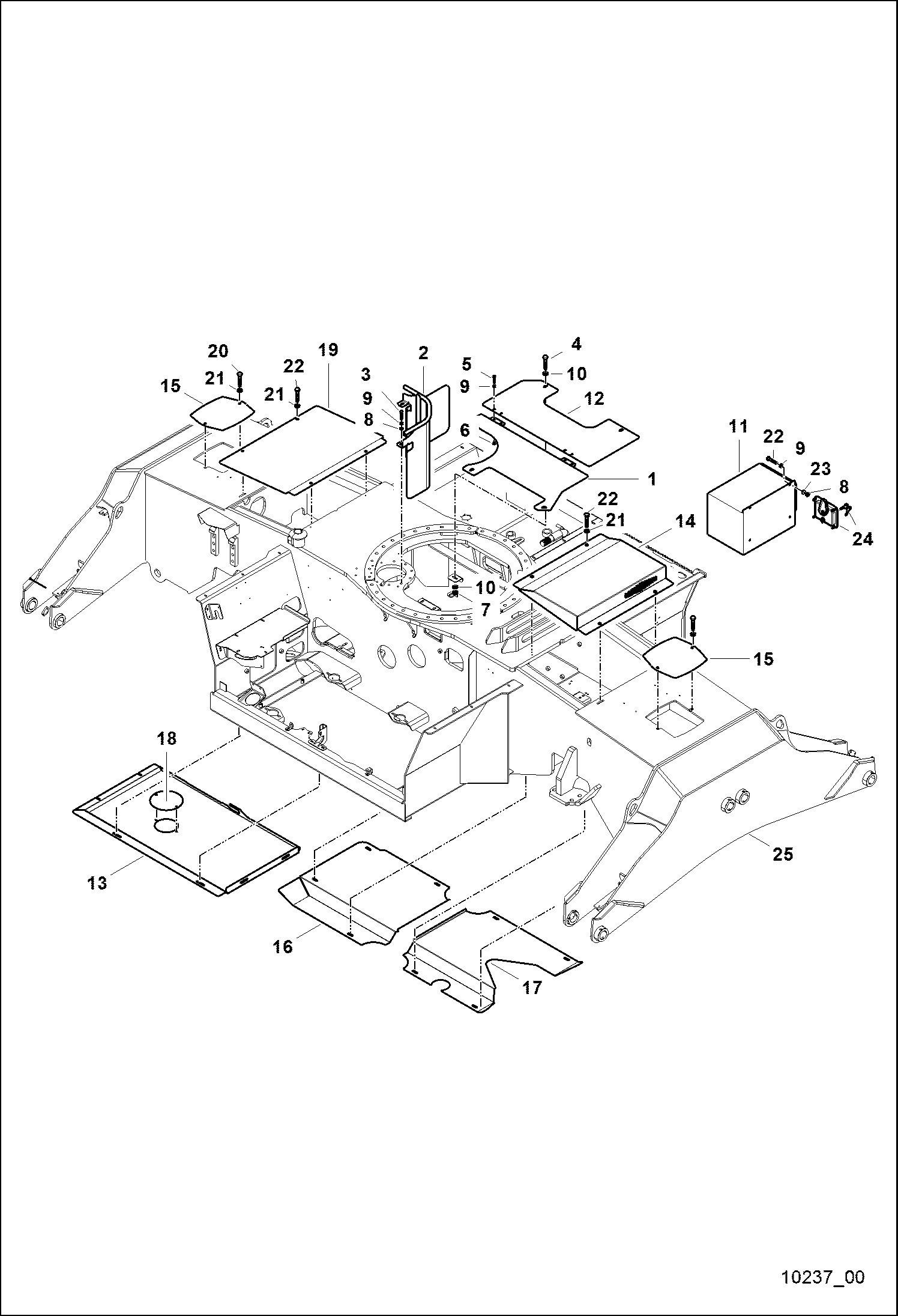 ШАССИ С КРЫШКОЙ И КРОНШТЕЙНЫ - 1