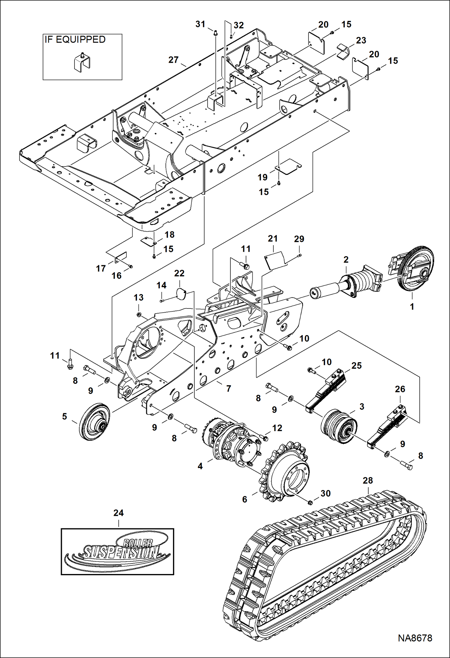 ПРИВОДНОЙ МЕХАНИЗМ (ПОДВЕСКА) (СЕРИЙНЫЙ НОМЕР AJDT11001 - AJDT12999)