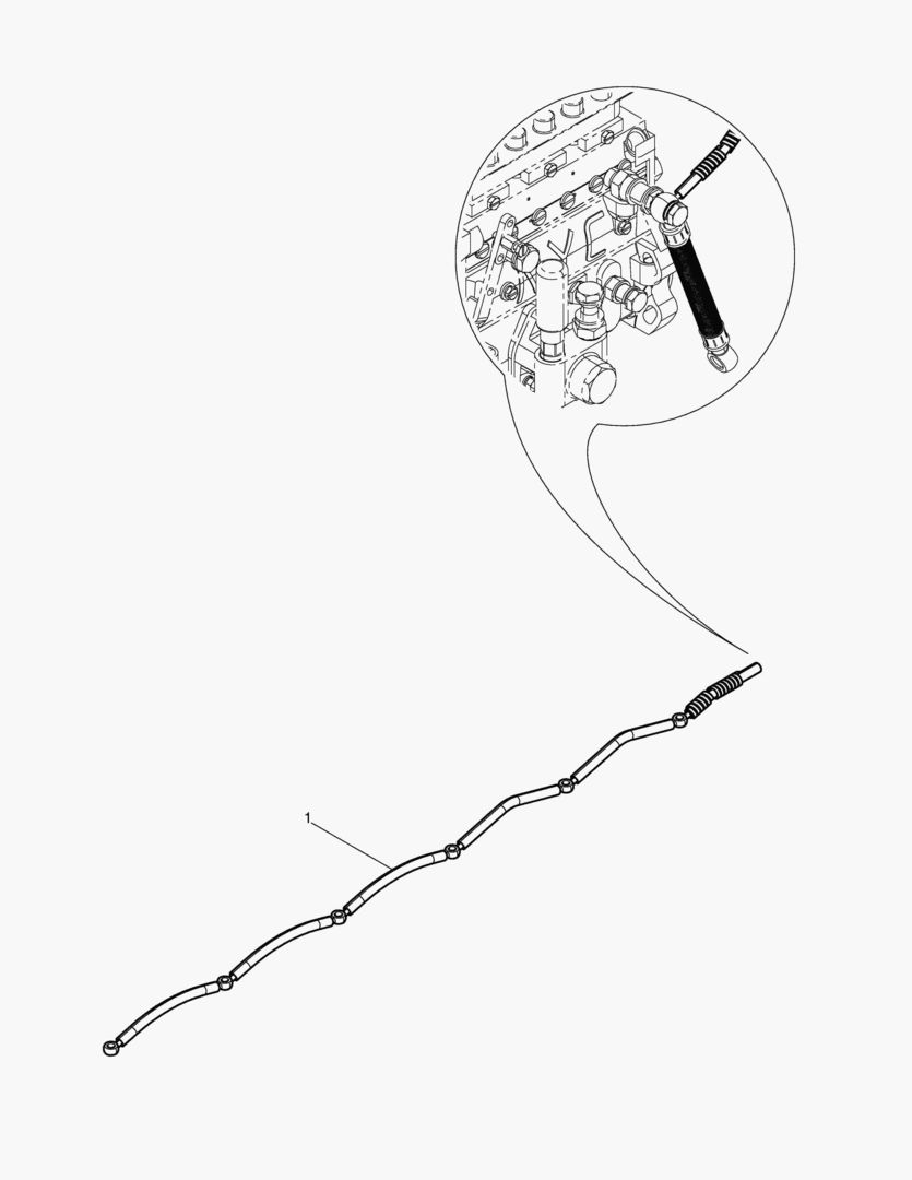 ТРУБА ВОЗВРАТА МАСЛА В СБОРЕ