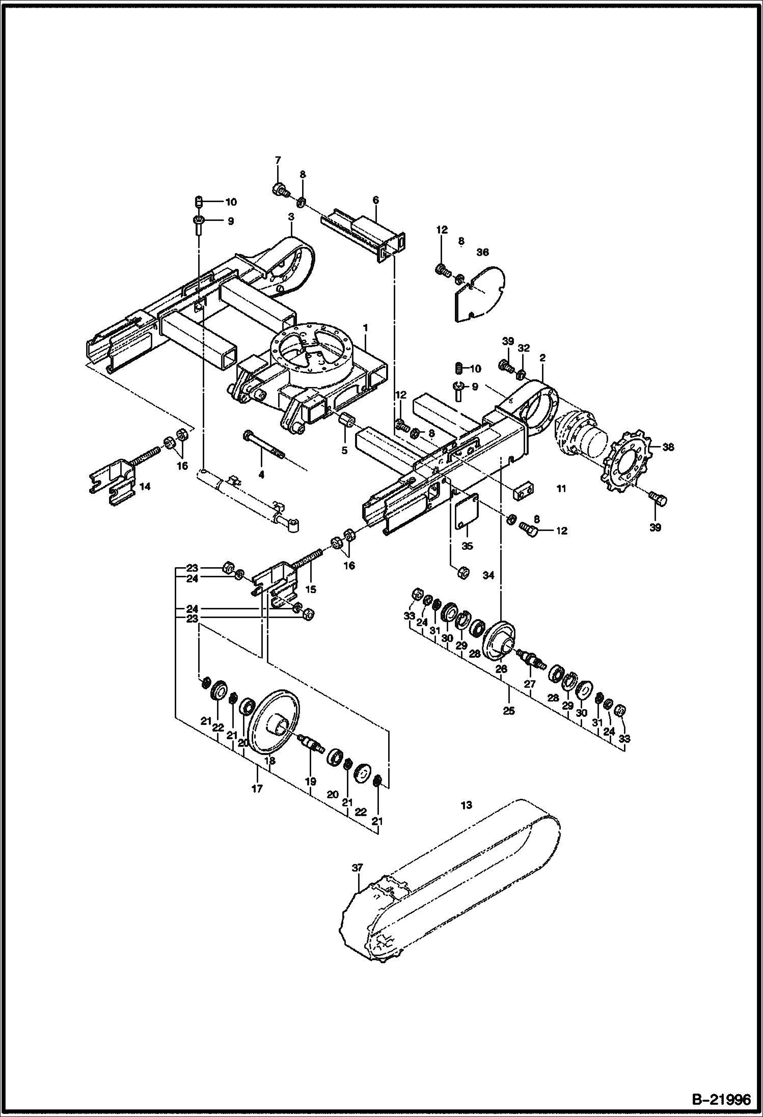 РАМА ГУСЕНИЦЫ