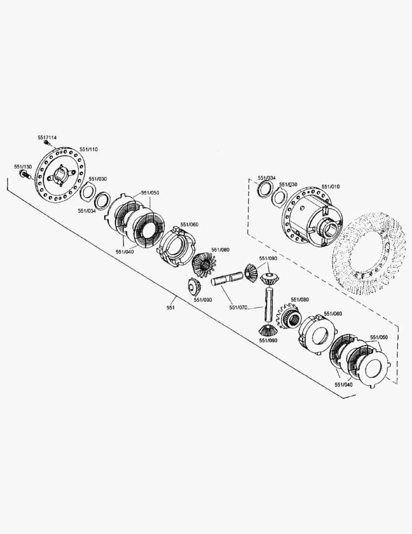 Спецтехника G070-120 DIFF. CARRIER [710002~710484]