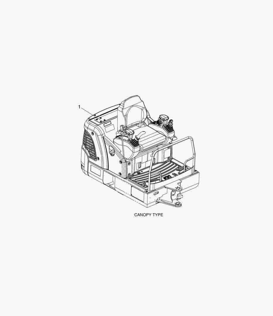 ПРЕДУПРЕЖДАЮЩАЯ ТАБЛИЧКА - РЫЧАГ БУЛЬДОЗЕРА (РЕГУЛИРУЕМАЯ ГУСЕНИЦА)
