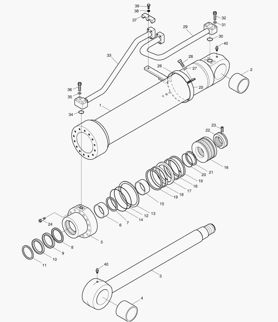 ЦИЛИНДР ПОДЪЕМА - ЛЕВОСТОРОННИЙ