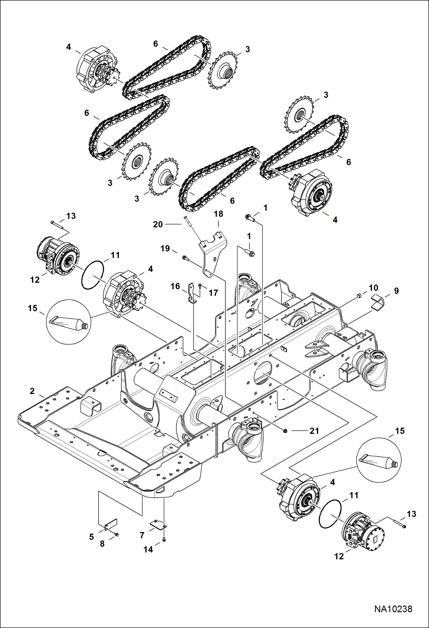 ПРИВОДНОЙ МЕХАНИЗМ (СЕРИЙНЫЙ НОМЕР A3P612763 И ВЫШЕ, A3P712784 И ВЫШЕ)