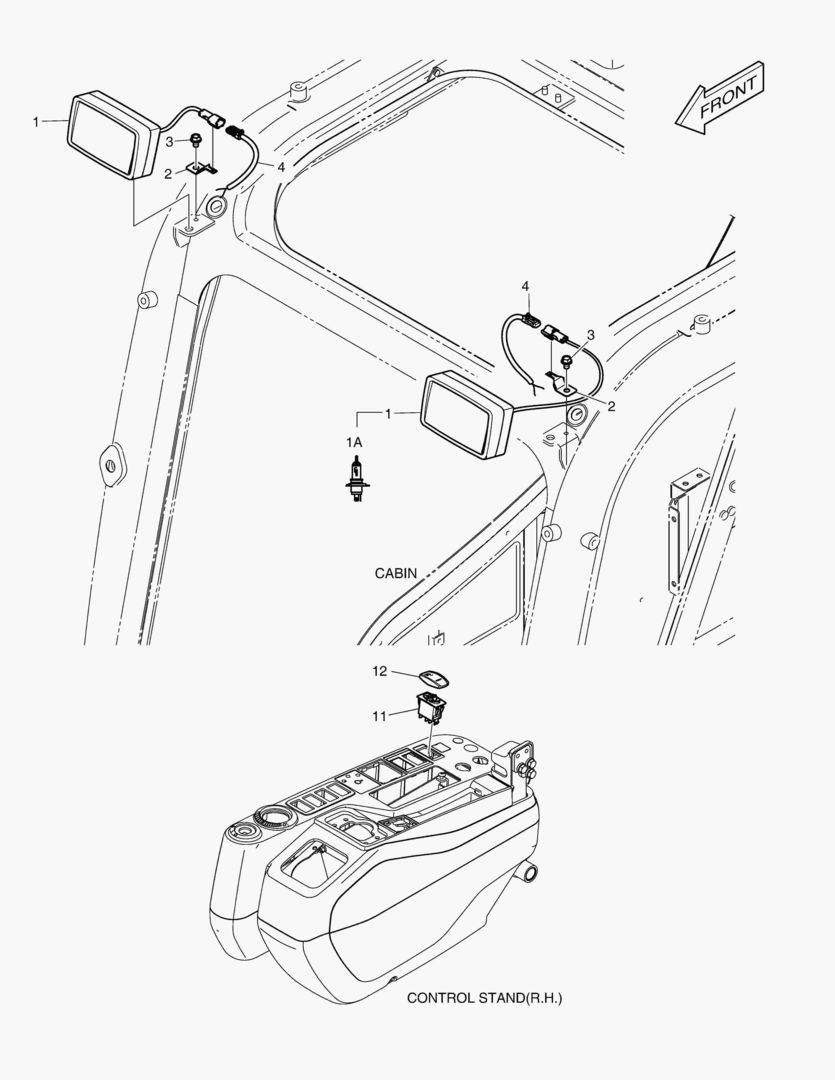 РАБОЧАЯ ФАРА - 2 ЛАМПЫ