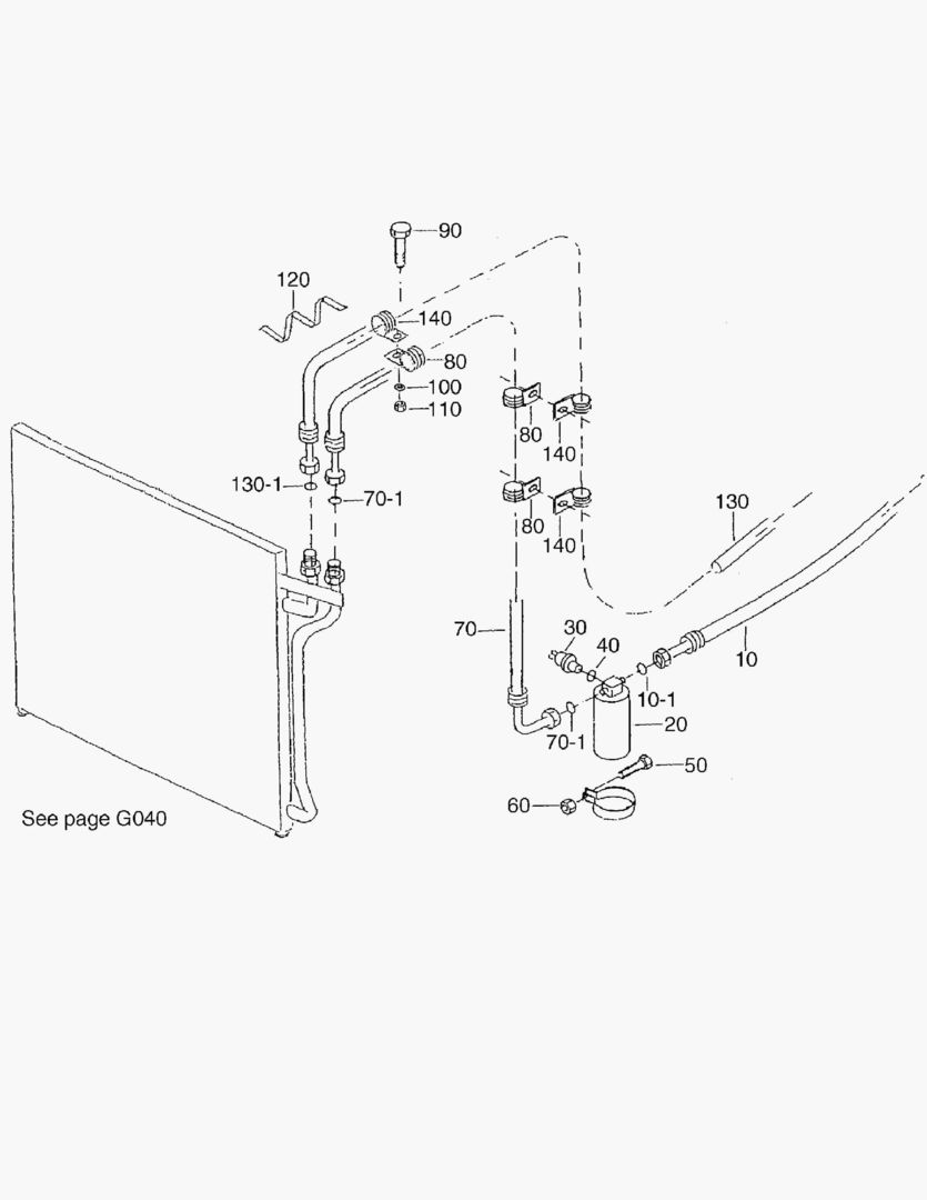G380-2 AIR CONDITIONER; CONDENSER LINE