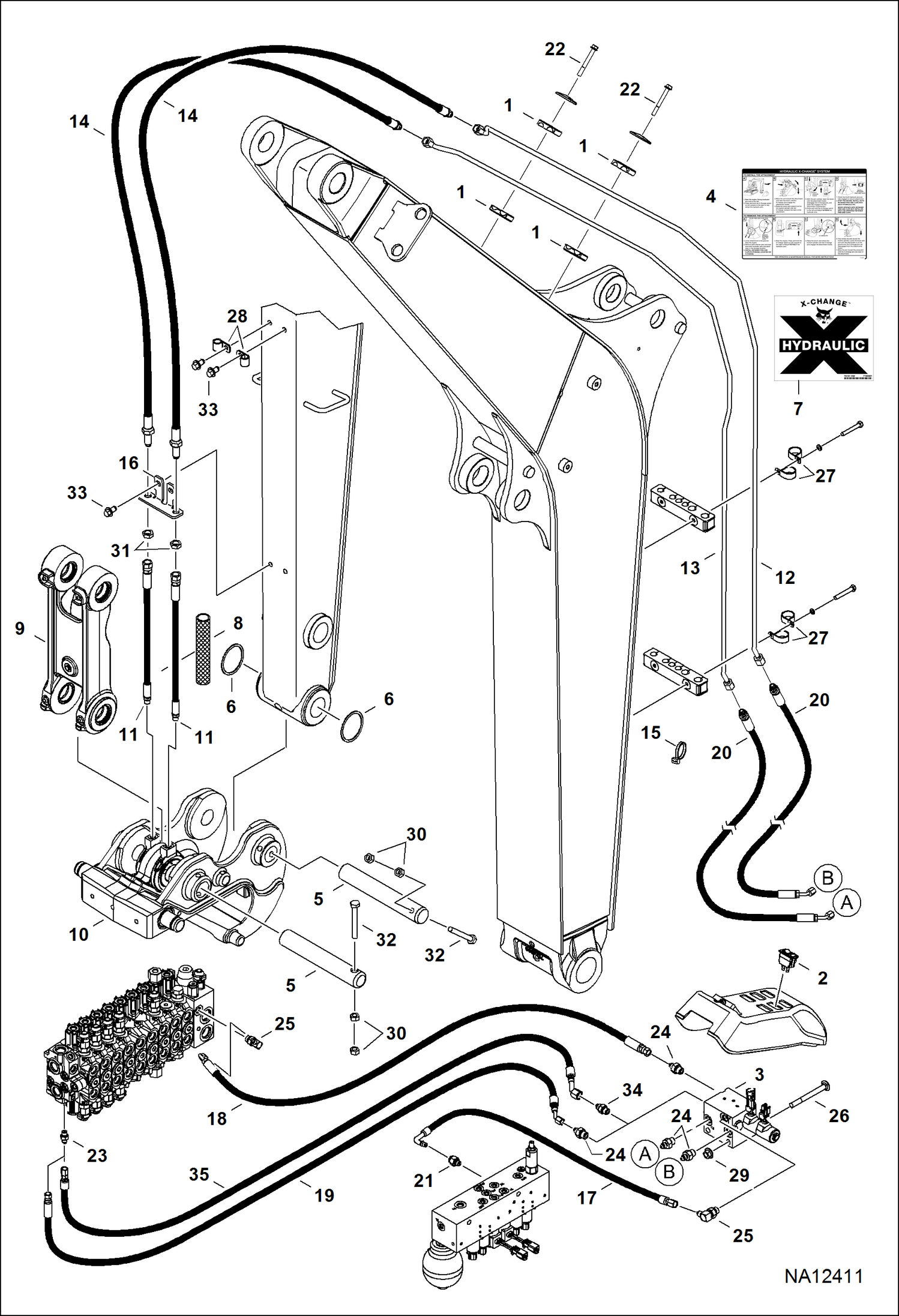 Схема СМЕННЫЙ (ГИДРАВЛИЧЕСКИЙ) (ОПЦИЯ)