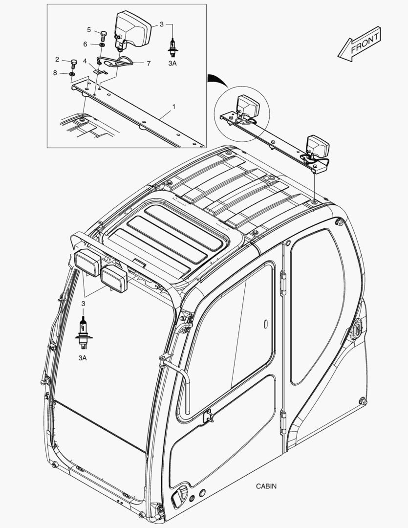 6440 WORKING LAMP(6-LAMP) [5001~5093]