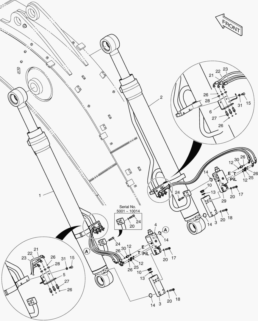ГИДРОСИСТЕМА СТРЕЛЫ-ГИДРОЗАМОК