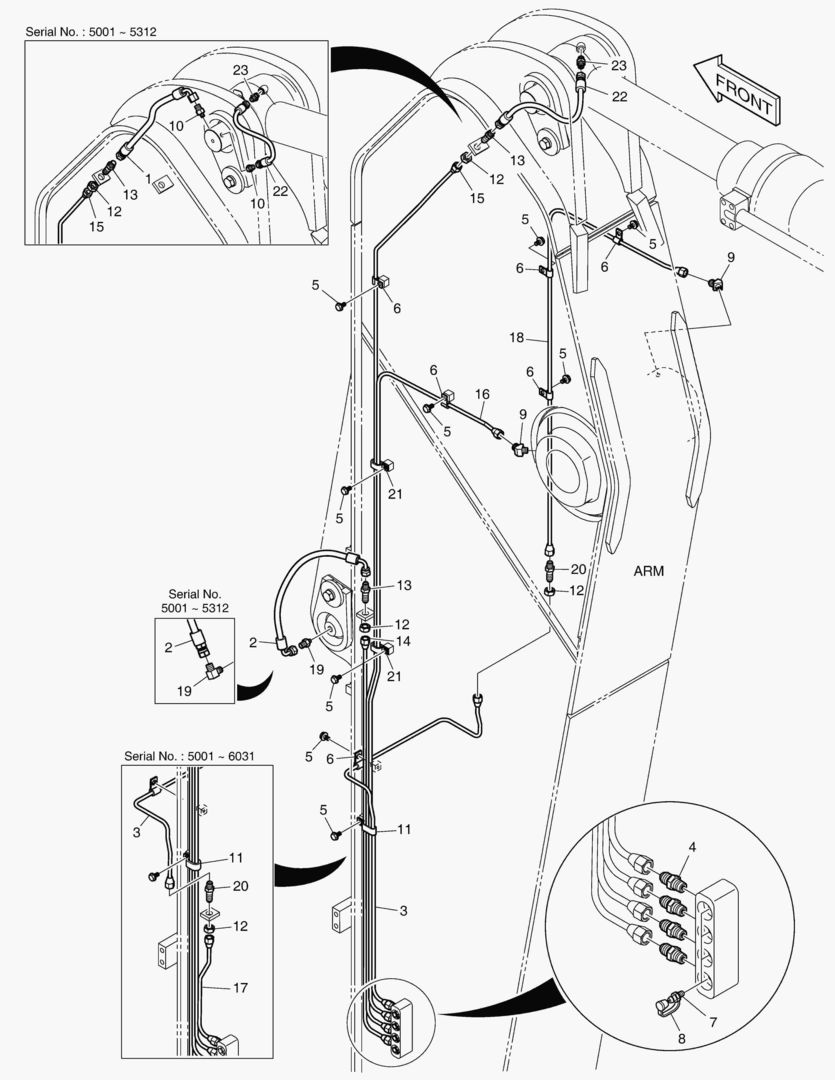 ТРУБОПРОВОД СМАЗОЧНОЙ СИСТЕМЫ - РУКОЯТЬ 3.75 м