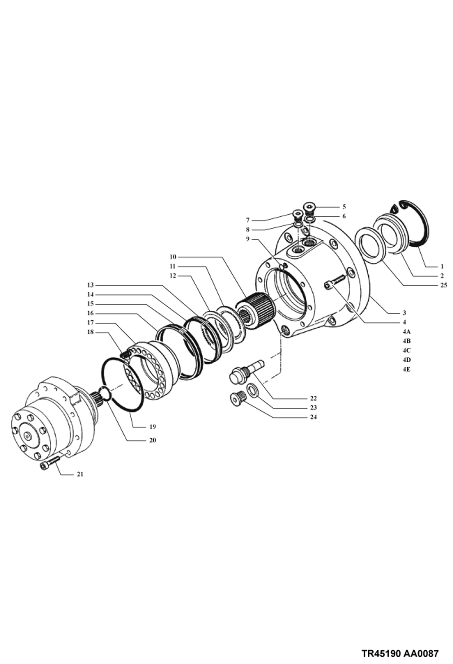 ПРИВОД ПОВОРОТНОГО МЕХАНИЗМА (ПОНИЖАЮЩАЯ ПЕРЕДАЧА)