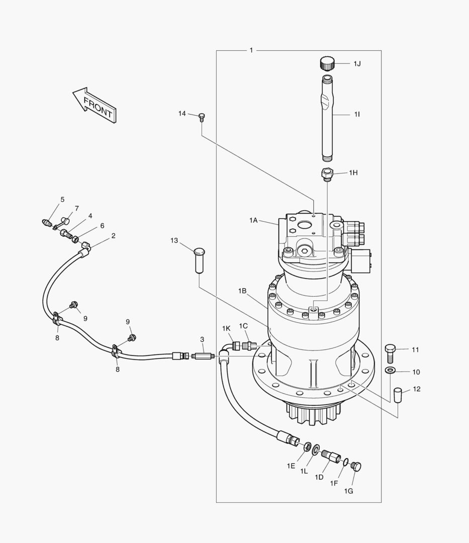 ГИДРОМОТОР ПОВОРОТА ПЛАТФОРМЫ