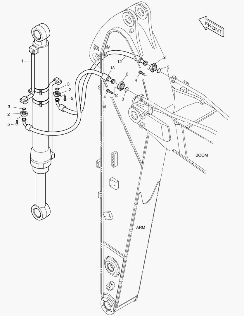 ГИДРОСИСТЕМА РУКОЯТИ - РУКОЯТЬ 2.4 м