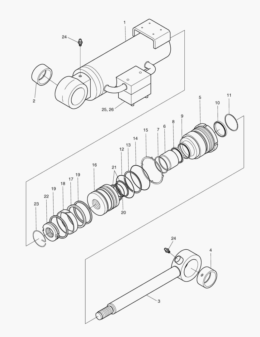 4320 DOZER CYLINDER-R.H [489~]