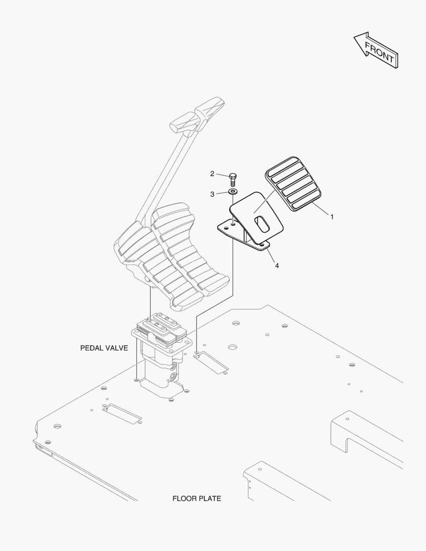 1650 FOOT REST - R.H