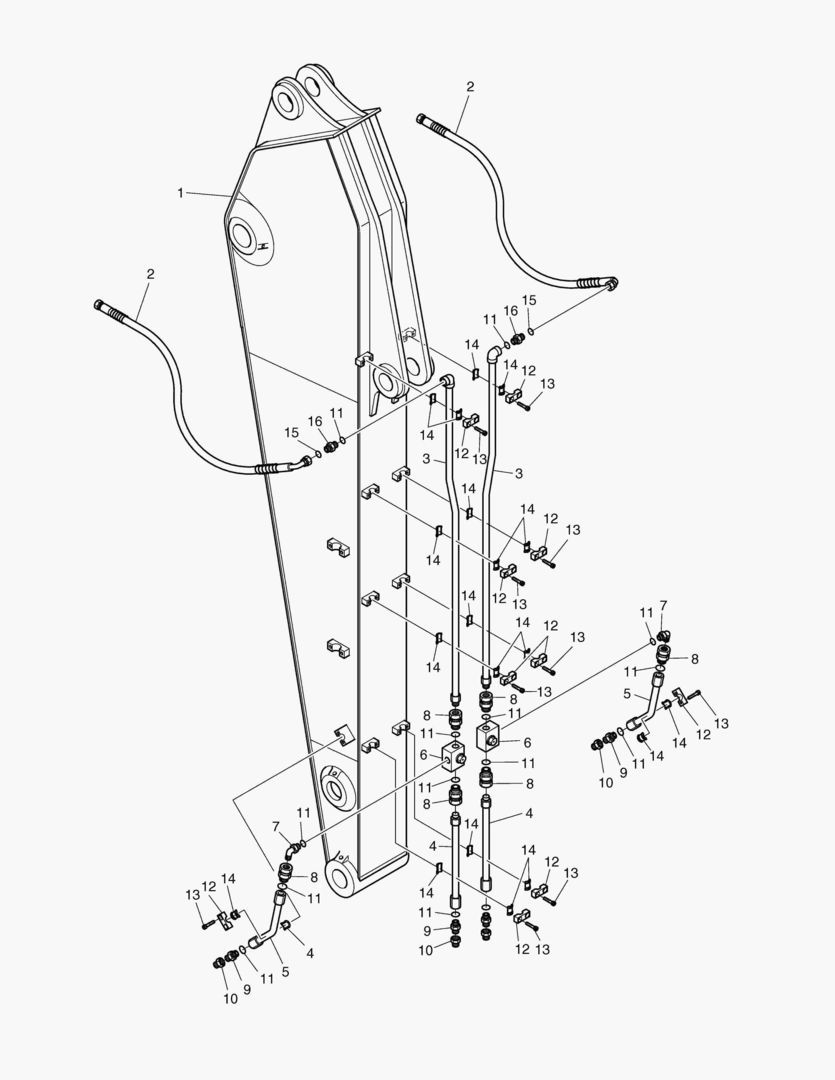 6750 ARM PIPING-2.5m ROTATING & TILTING