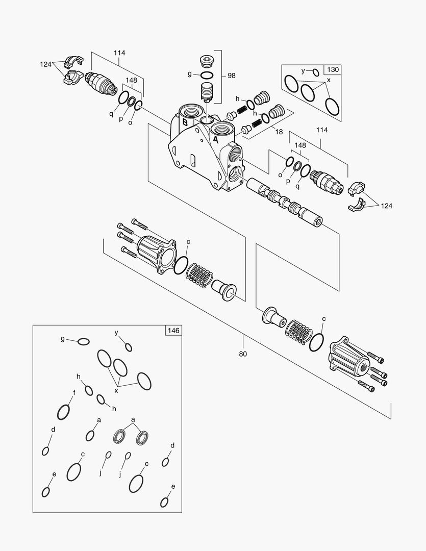 КОРПУС РУКОЯТИ - РЕГУЛИРУЮЩИЙ КЛАПАН