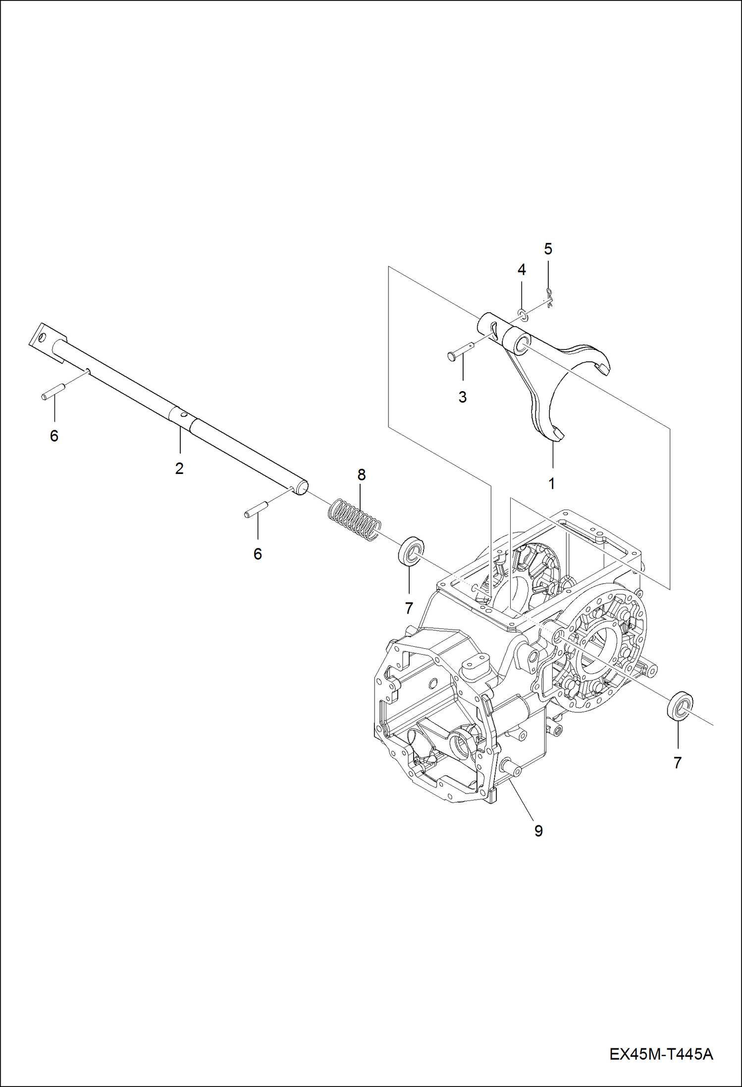 ВИЛКА БЛОКИРОВКИ ДИФФЕРЕНЦИАЛА В СБОРЕ