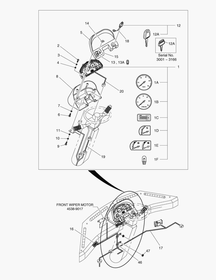 ЭЛЕКТРИЧЕСКИЕ ЗАПЧАСТИ(1)-ИЗМЕРИТЕЛЬНЫЕ ПРИБОРЫ ПАНЕЛЬ
