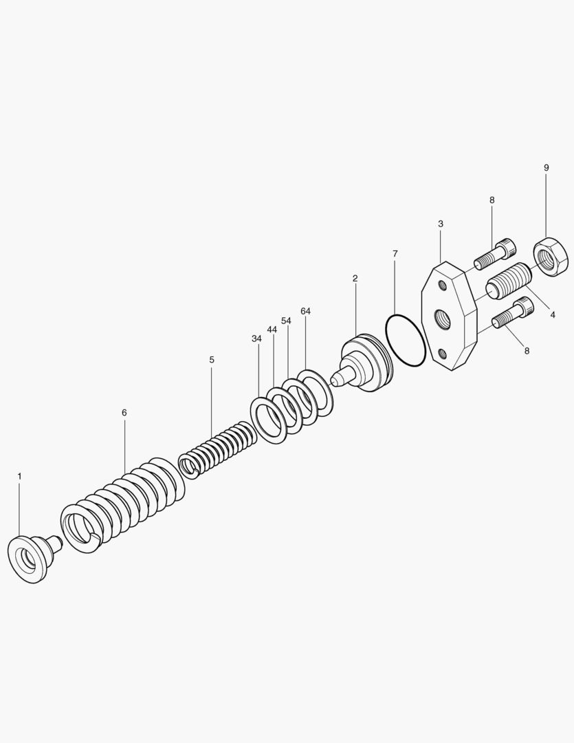 Спецтехника 4151 MAIN PUMP-CONTROL SPRING [526~] - главное фото