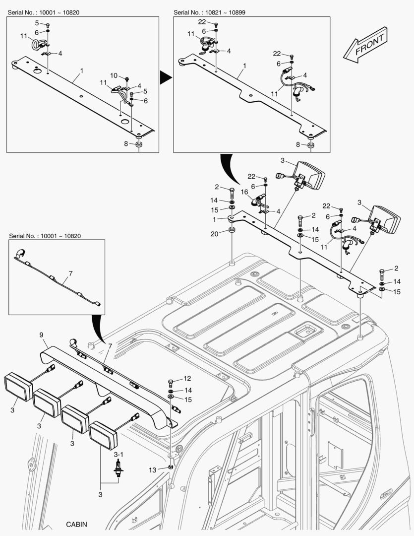 РАБОЧАЯ ФАРА(6-ЛАМПЫ) - СИСТЕМА ЗАЩИТЫ ПРИ ОПРОКИДЫВАНИИ