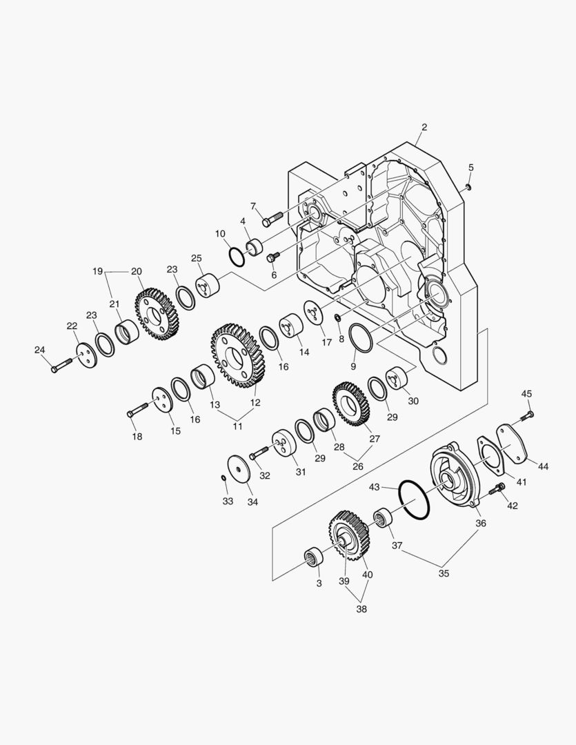 КАРТЕР РАСПРЕДЕЛИТЕЛЬНЫХ ШЕСТЕРЕН