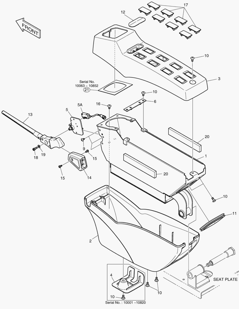 ПУЛЬТ УПРАВЛЕНИЯ - ЛЕВОСТОРОННИЙ