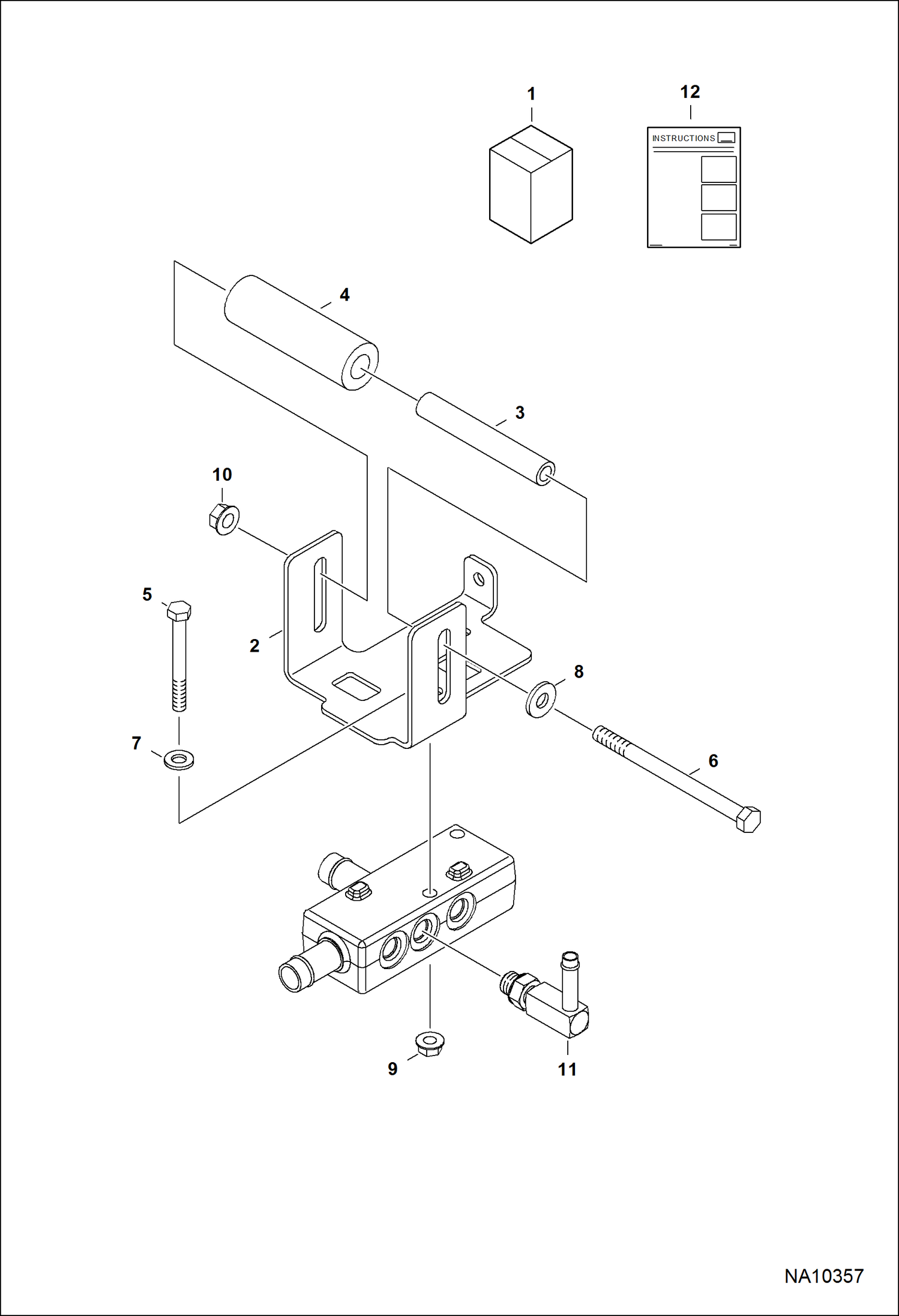 КОМПЛЕКТ КРОНШТЕЙНА РУЛЕВОГО ПРИВОДА