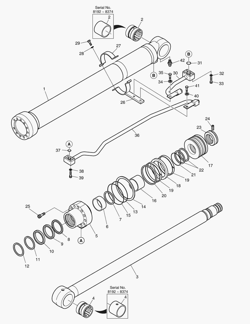 4321 BOOM CYLINDER - R.H. [8192~]