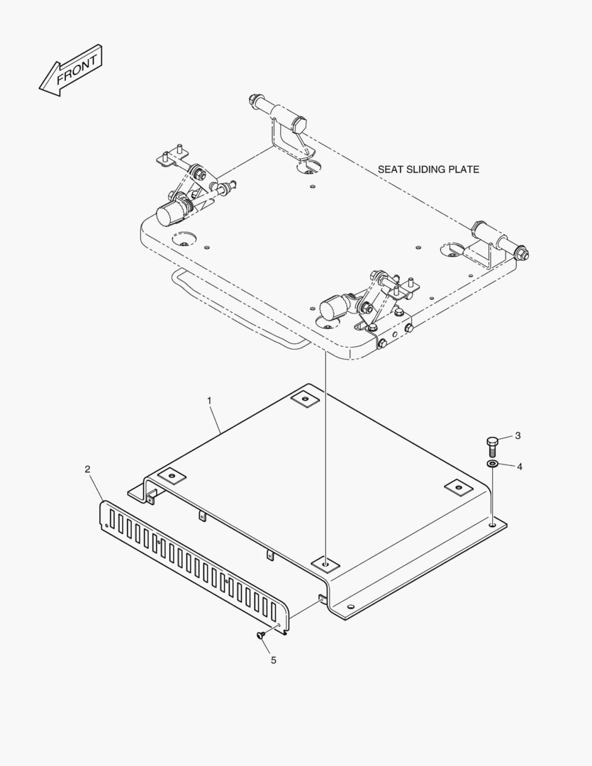 7160 SEAT PLATE - HIGH