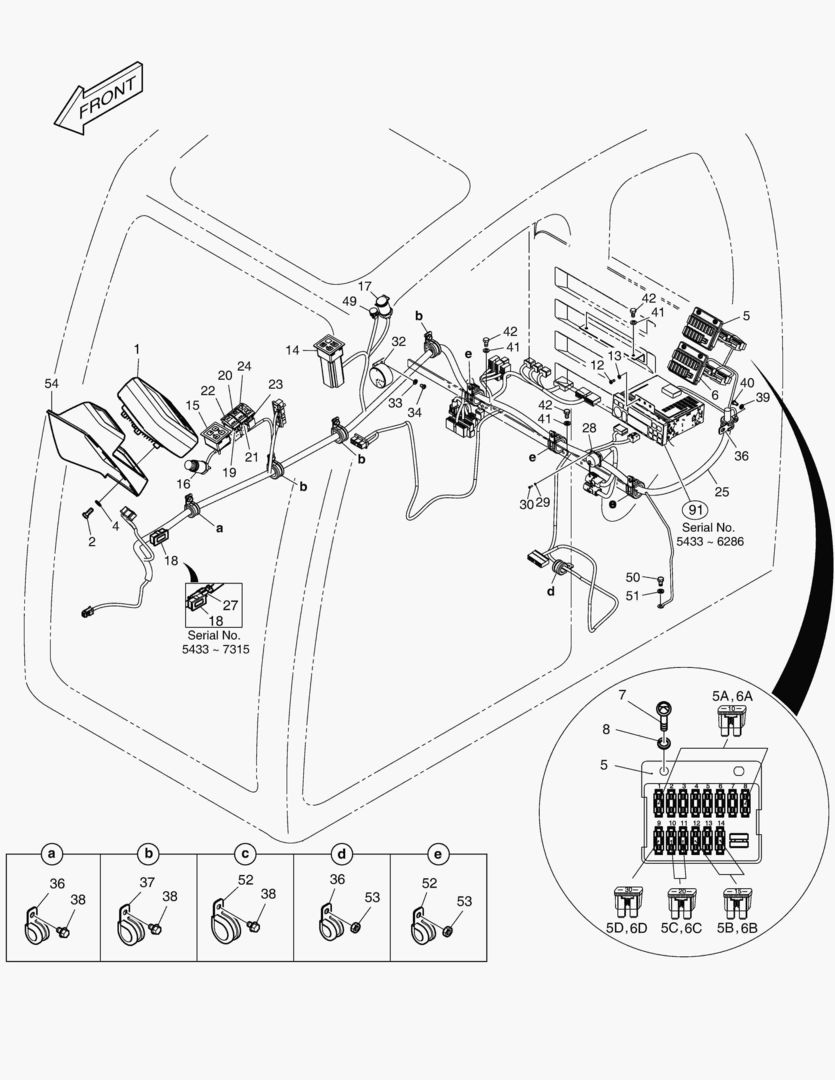 1690 ELECTRIC PARTS - CABIN [5001~7418]