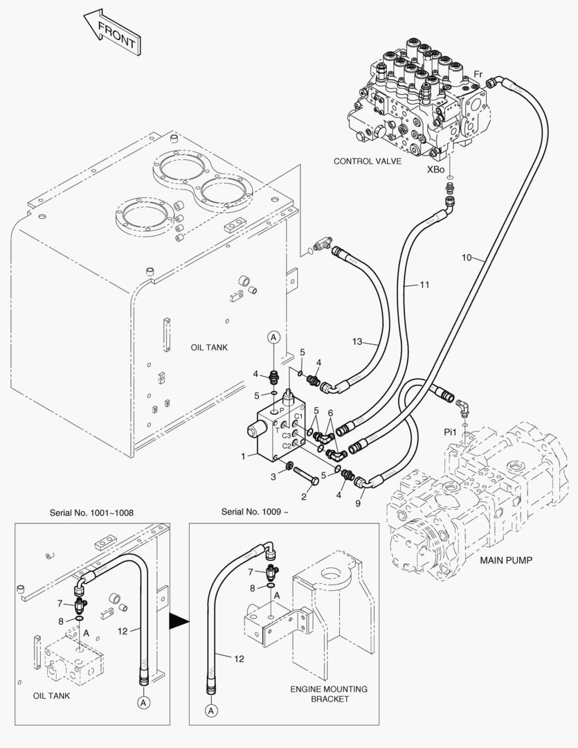 Спецтехника 6110 BREAKER PIPING-PILOT [1001~1023] - главное фото