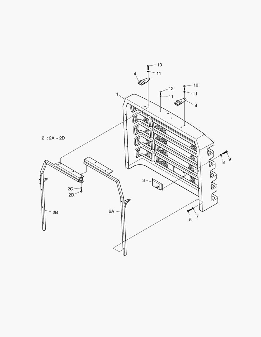 1662 RADIATOR GRILL(OPT.)-FOR CCTV [1275~]