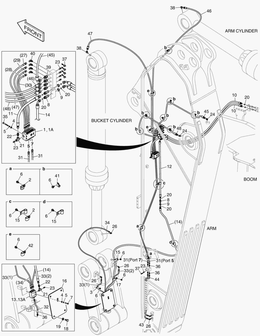 3191 LUBRICATION PIPING - ARM 3.55m [5085~]